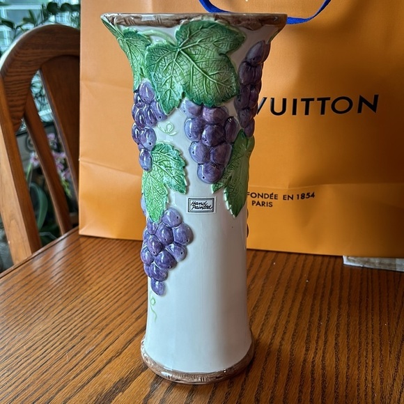 Vintage Fitz & Floyd grape vase - Picture 2 of 4